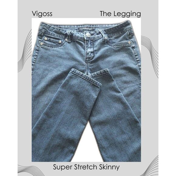 Vigoss Denim - Vigoss Size 9 Legging Super Stretch Skinny Jean Denim Cotton Fall Winter
